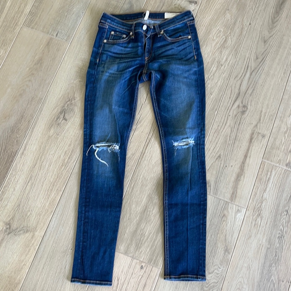 Rag & Bone Distressed Skinny Jeans 26